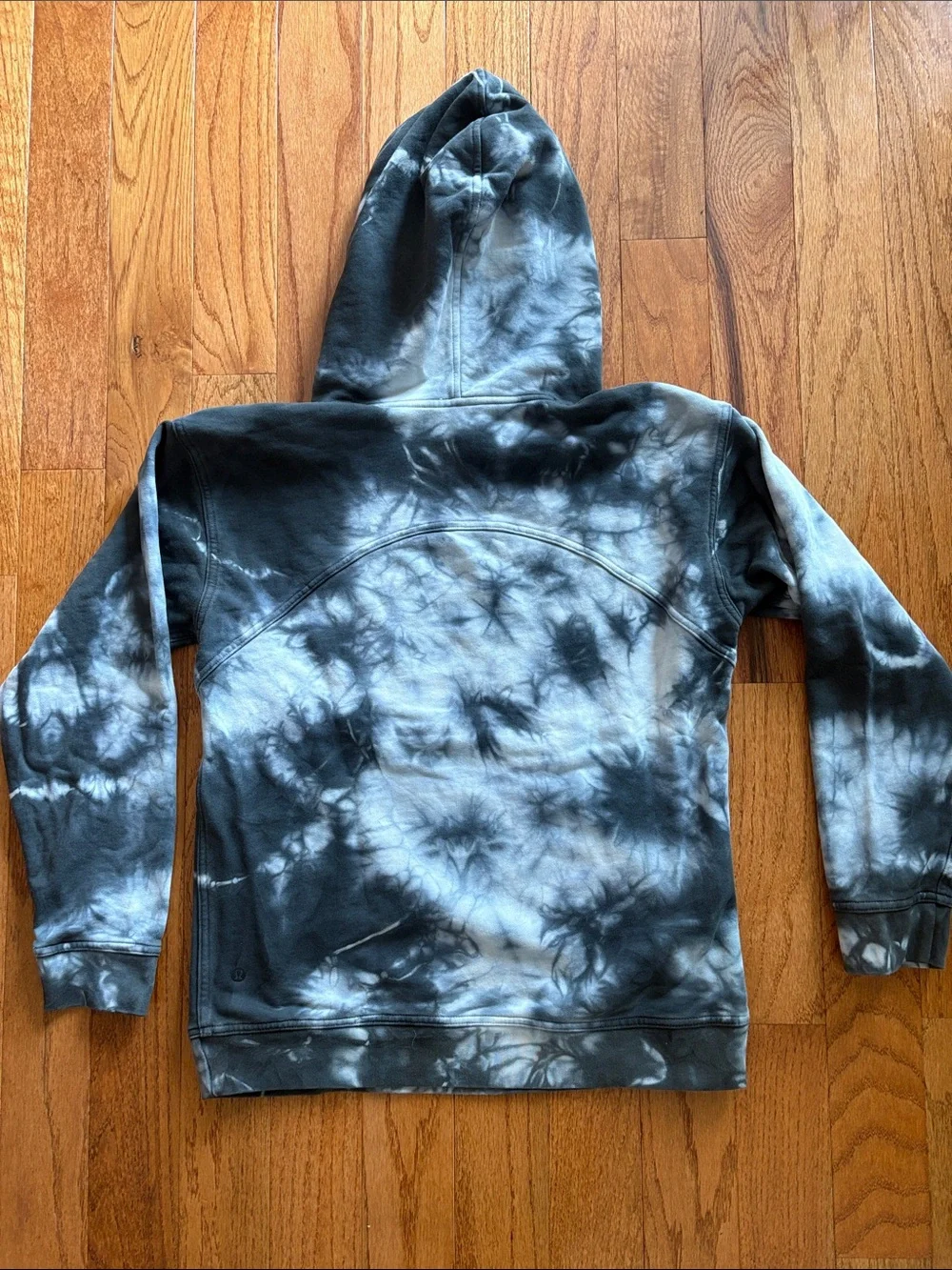 Lululemon All Yours Hoodie Sweatshirt Gray Earth Dye Plant Base Tie Dye Sz 8